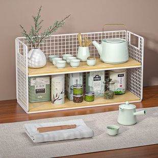 桌面水杯收纳架客厅茶桌茶杯置物架放茶具架子桌上杯架杯子收纳盒