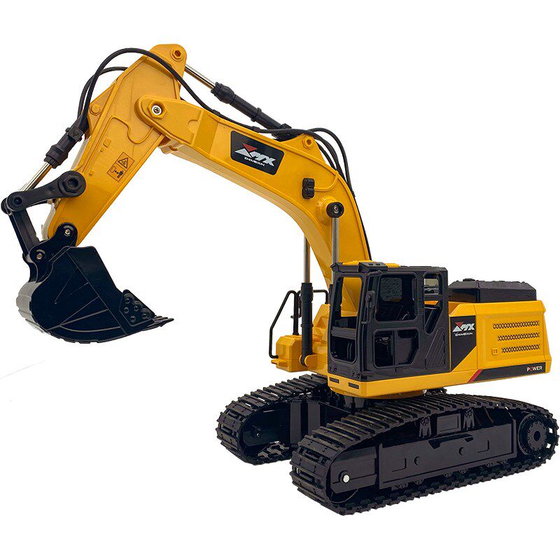 大号遥控挖掘机合金挖土机玩具儿童充电动钩机大型工程车耐摔礼物