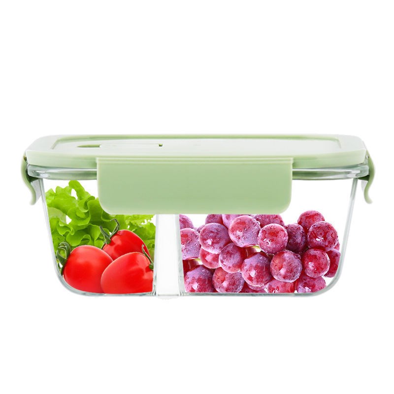 玻璃饭盒微波炉专用的碗上班族带饭餐盒女学生水果便当密封保鲜盒