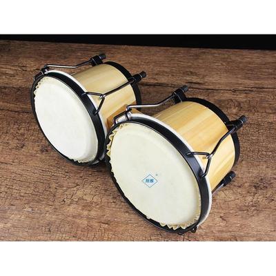 邦戈鼓手洲鼓非中TVKBONGO鼓鼓乐器早教心乐器邦戈鼓6+7寸