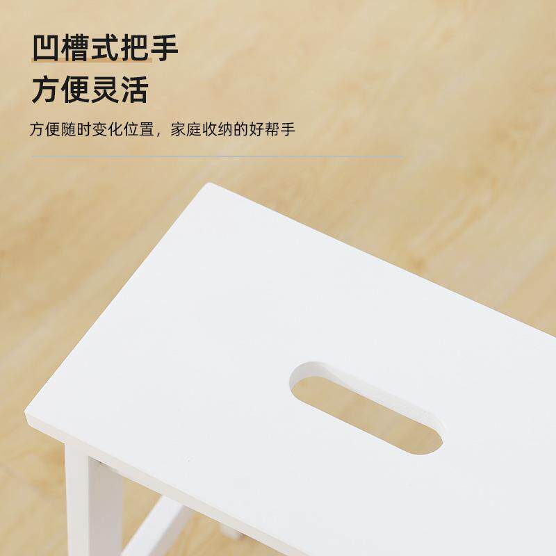 批实木脚踏凳双层CIN阶梯凳垫凳脚小家楼梯凳子用高低童凳两用儿