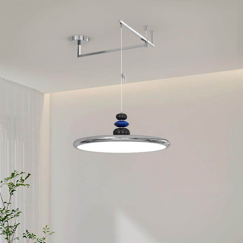 餐厅吊灯奶碟油风飞台摇臂558吊吧灯现代简约全谱护眼法式饭厅主,家装灯饰光源,智能吊灯,淘宝优惠券,粉丝福利购,淘宝优惠卷