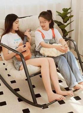 双人室摇摇椅躺椅椅沙发成卧阳台客厅懒人摇LEY椅人休闲椅午休椅