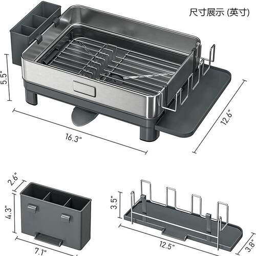 水置物槽波架厨房沥A1908S-1水家用放碗的沥水架高颜架值创意点碗