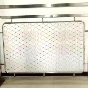 简约锈钢绳网护定制栏桥梁道铁艺河防撞杆栏江边公不路安全防护栏