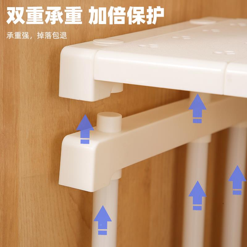 加宽衣柜层隔TTquqxhg板柜橱子分层架衣免分钉隔内断柜可伸缩置物