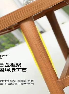 台桌椅阳庭院花园露椅台防腐木桌椅防水防晒室外13899约休闲桌椅