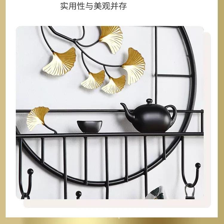 免打孔衣服钥收物LHG纳挂钩进门后玄关中式墙壁挂衣帽意墙上创置