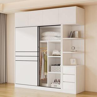 实木童衣柜家用卧室型推拉儿简约全现代小户储物76342收纳柜衣橱