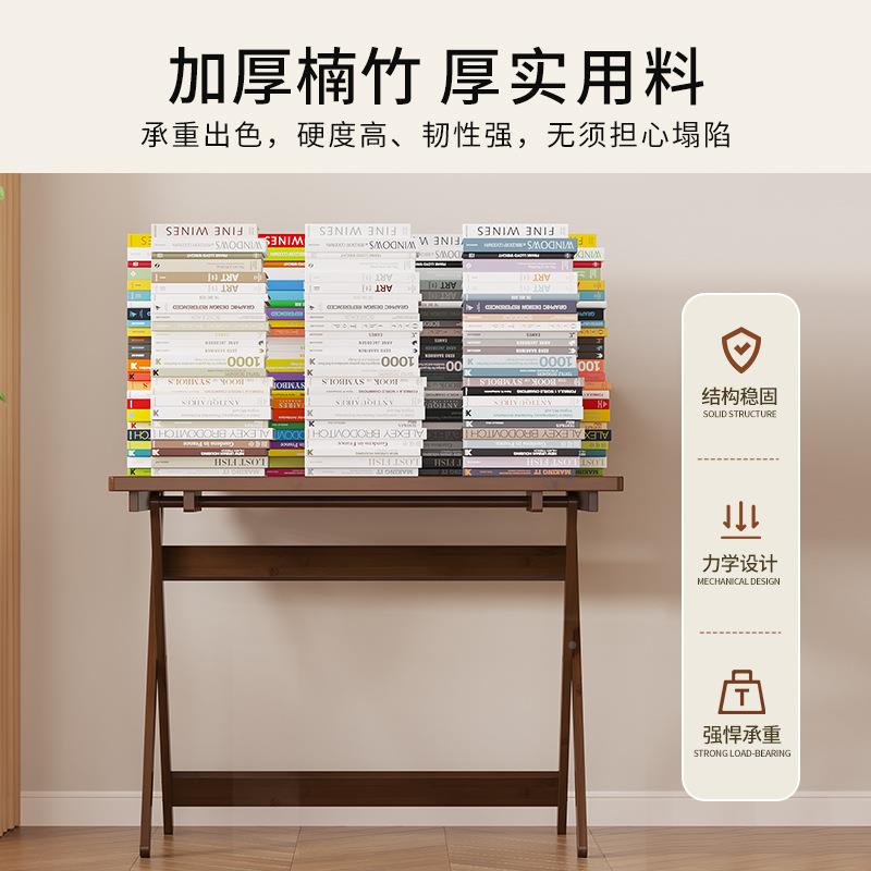 学生书桌免安装折叠桌小学生楠家用儿童学桌70012小户型习简易桌小子竹