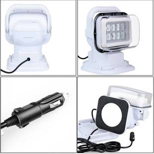 E033 LED船遥控探照灯聚光灯水工作灯白色游艇船头探索LED灯