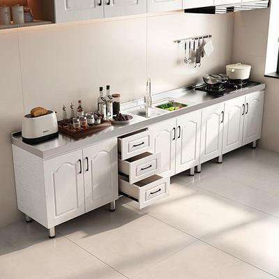 组合CSD6柜一体柜带水槽整体厨柜灶餐边柜不储物台收碗柜锈钢厨房