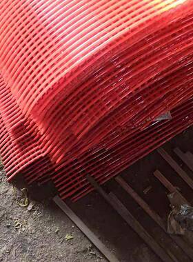 聚氨酯棒条聚氨酯棒筛网红色棒条业筛超耐磨筛网十年工网厂专制作