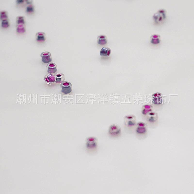 厂家连饰线玻璃米珠机品绣玻璃散珠电脑珠PWK机绣珠盘珠辅料