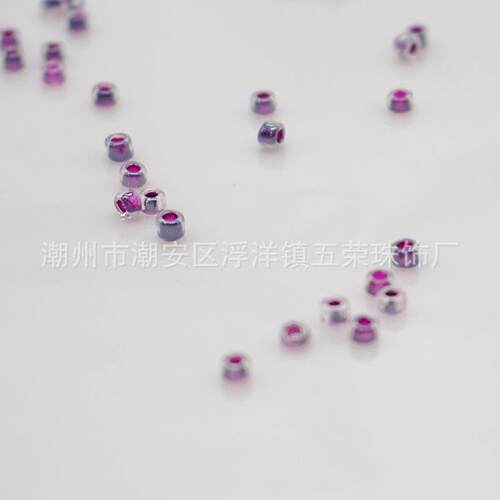 厂家连饰线玻璃米珠机品绣玻璃散珠电脑珠PWK机绣珠盘珠辅料