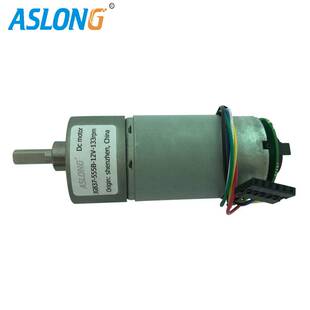 ASLONGJGB37-555B霍尔编码器直流减速马达电机测速码盘微型