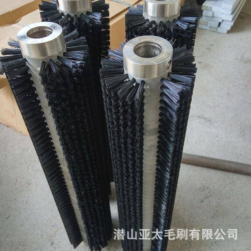 定518生制筒尼超大型清洗毛刷辊产除尘清理滚刷软硬毛刷辊龙丝毛