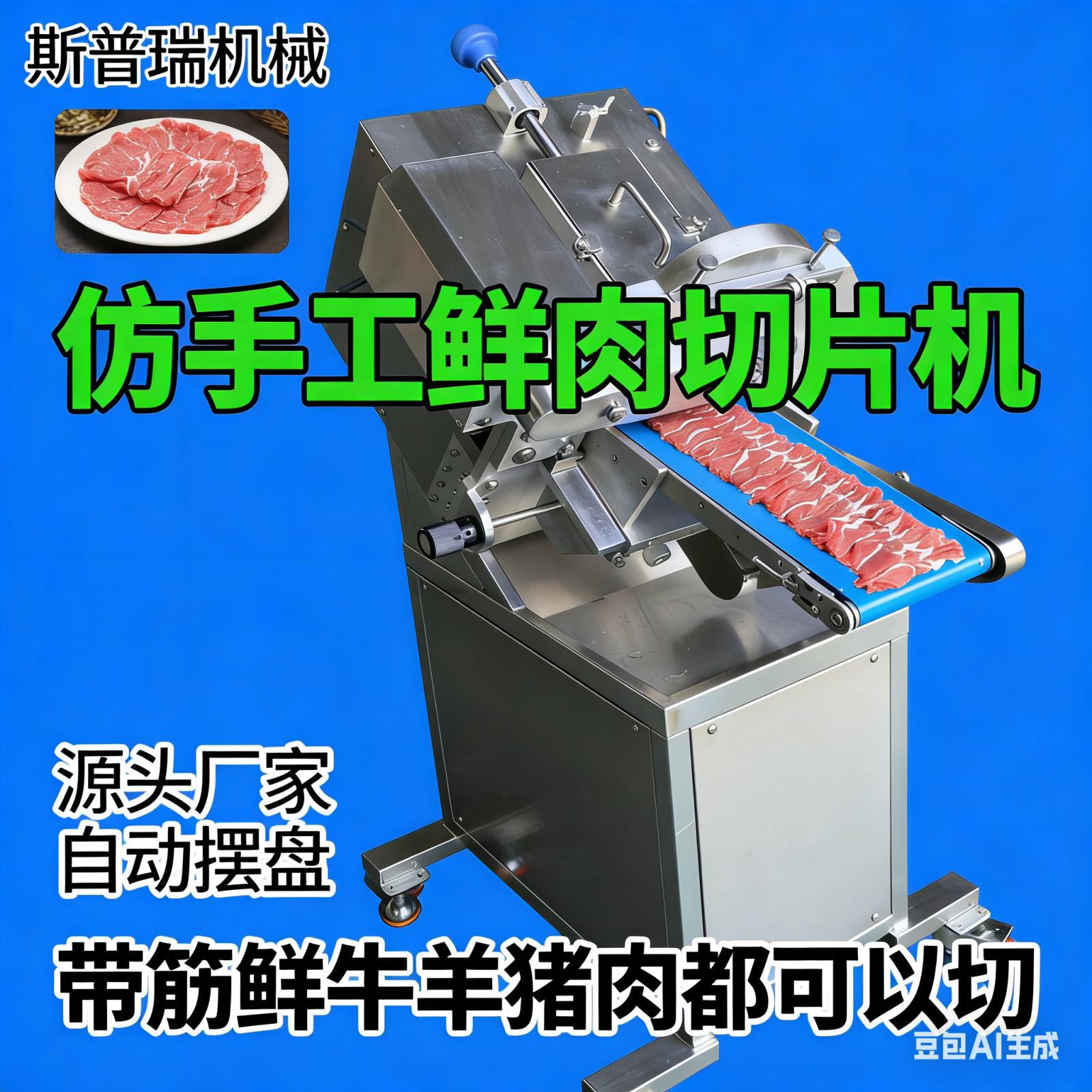 火锅店一体切片机商用一体机自动火锅全自动羊肉牛羊肉鲜肉切片