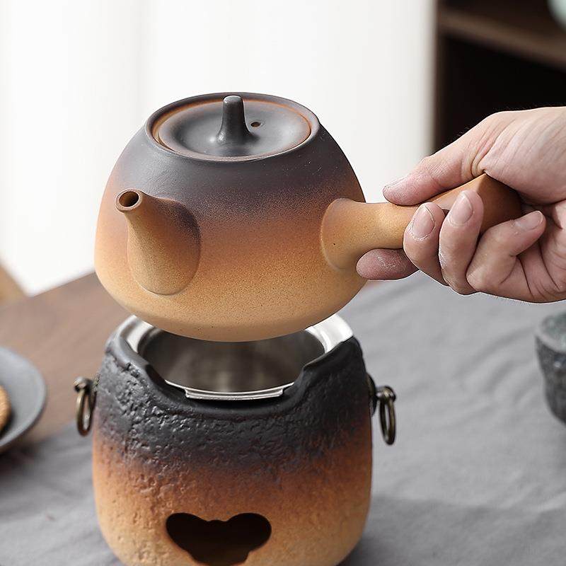 家用外野炉外酒精灯户陶瓷703煮茶器煮酒炉烧水壶碳温茶炉茶壶小