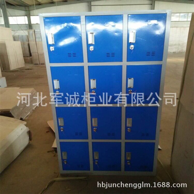 钢制三门更衣柜五节文件柜员工学生宿舍86门9门十门更衣柜储物柜