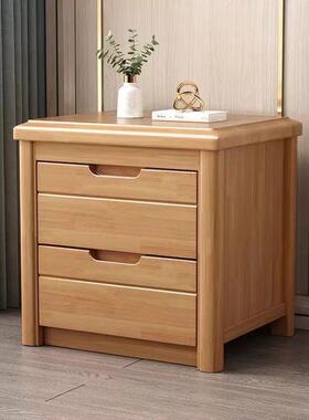 Tal实木床柜橡木现头代中式原储木收纳物柜出窄小柜简约606卧室租