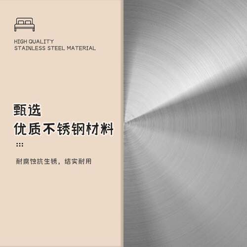 工厂公寓宿舍出租房铁艺床架家用不锈钢床1.8米双人床1.5米单人床