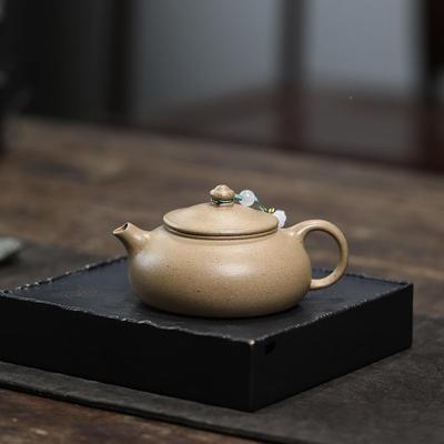 寒江手工CH-1643光素本山绿泥泥茶紫壶半宜兴紫砂茶壶工堂直播供