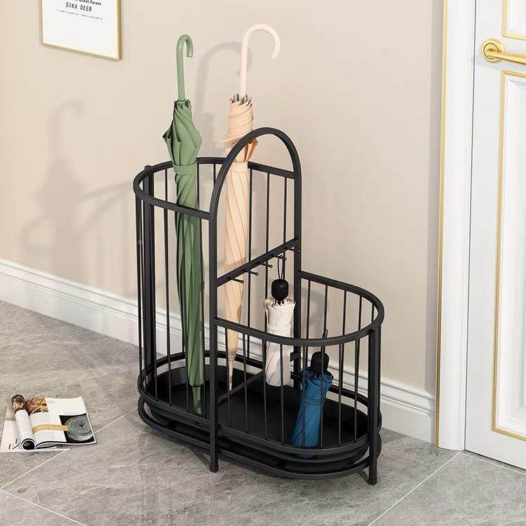 铁艺985轻雨伞架收纳架子家用酒店进门沥水雨伞伞桶装放奢置物架