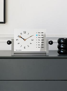 WOZOOM玄摆台TYOS860式时钟关摆柜件客厅视创意钟表装饰品桌面座