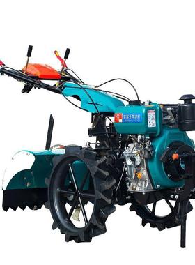 微耕机功能四多驱直连旋耕机农耕机老人耕沟地UPN机开垄机大棚起