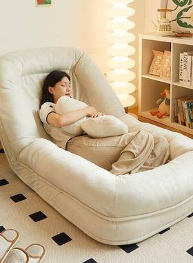 当发人类狗窝46161睡大懒人阳沙发可躺可单人榻榻米折叠台卧室天