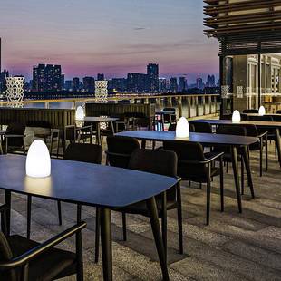 ED吧桌灯控充92酒电吧台餐厅台灯清吧装 饰氛围灯月L球卧室遥小夜