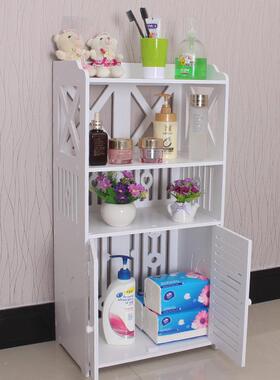 卫512512架生间置物架厕所夹缝纳柜洗手间脸盆柜浴室边柜储物置地