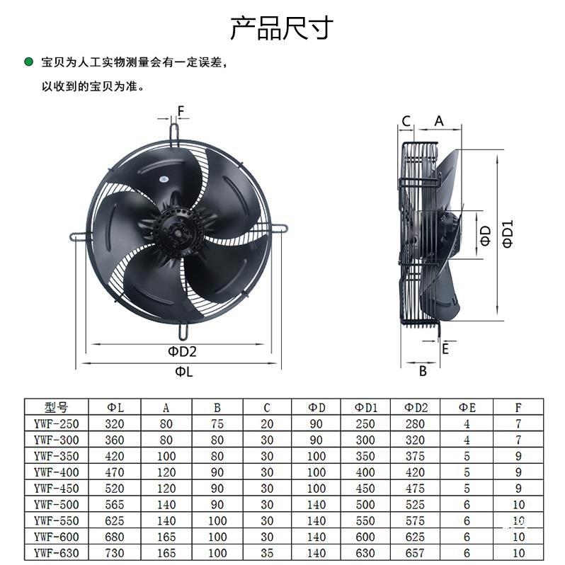 外REX转机子轴风4EV/4D-50/400冷库冷干机80冷凝器流散热排风扇