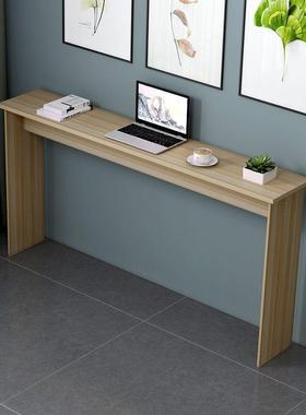 床尾长柜靠墙简易条卧MDO室窄桌电脑桌长方子形家用桌简约桌一件