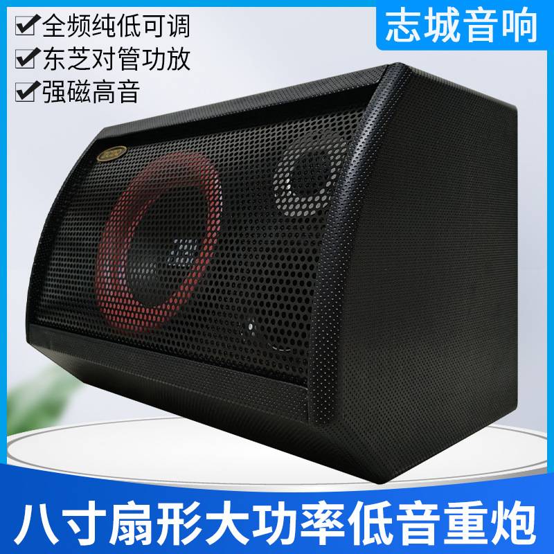 八寸扇形全频低音重炮 汽车音响影音改装 车载家用一体志城音箱厂