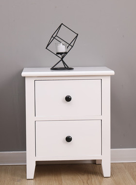 床头柜置物简约现代床边桌卧室小型收纳柜子40P公分宽度储物柜经