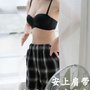 大稳稳两耳光抹胸无肩带内衣女防滑裹胸聚拢小胸无痕文胸罩大胸夏