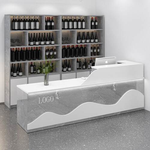 饭店吧台收银柜台j一体带转角酒柜公司酒店商用柜台餐饮店前台接