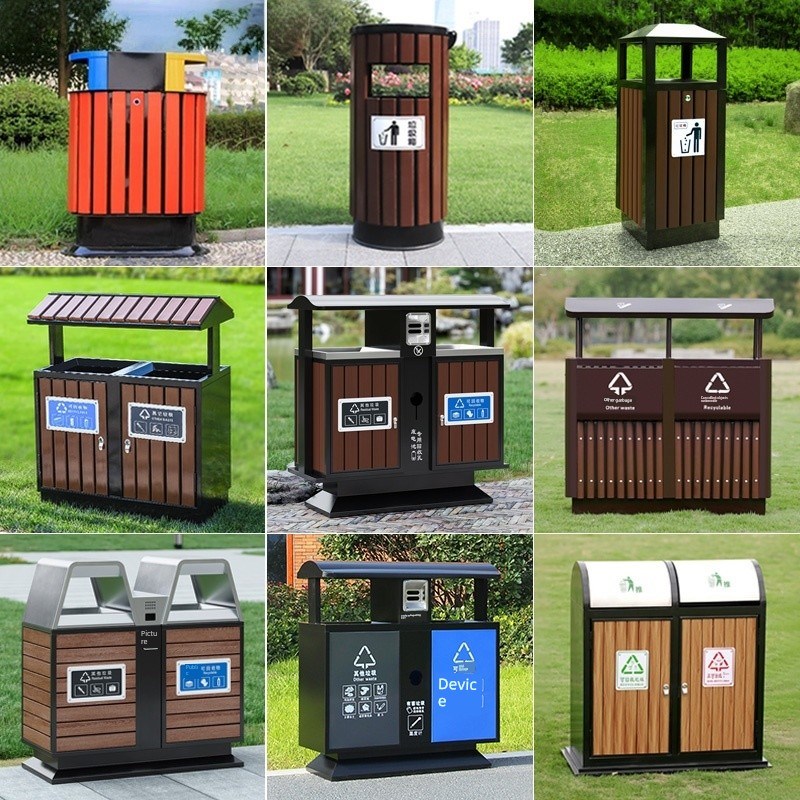 户外垃圾桶不锈钢户外分类皮箱公园景区街道商用大型环卫垃圾桶