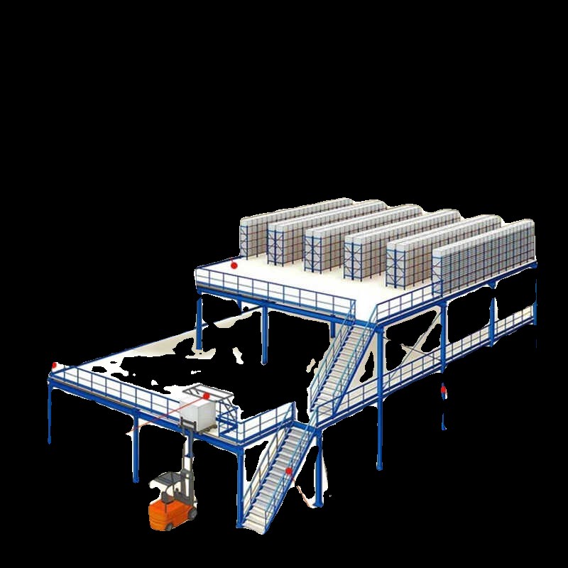 工业仓储阁楼平台可拆卸免焊接厂房车间二三层钢结构集成货架平台