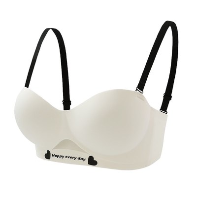 加厚6cm半杯无痕内衣女小胸聚拢平胸专用显大超厚不空杯文胸罩夏