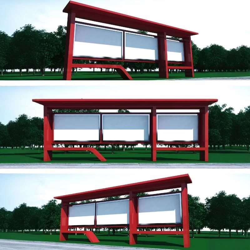 宣传栏户外党建文化长廊广告不锈钢校园贴墙宣传栏定制公告公示栏