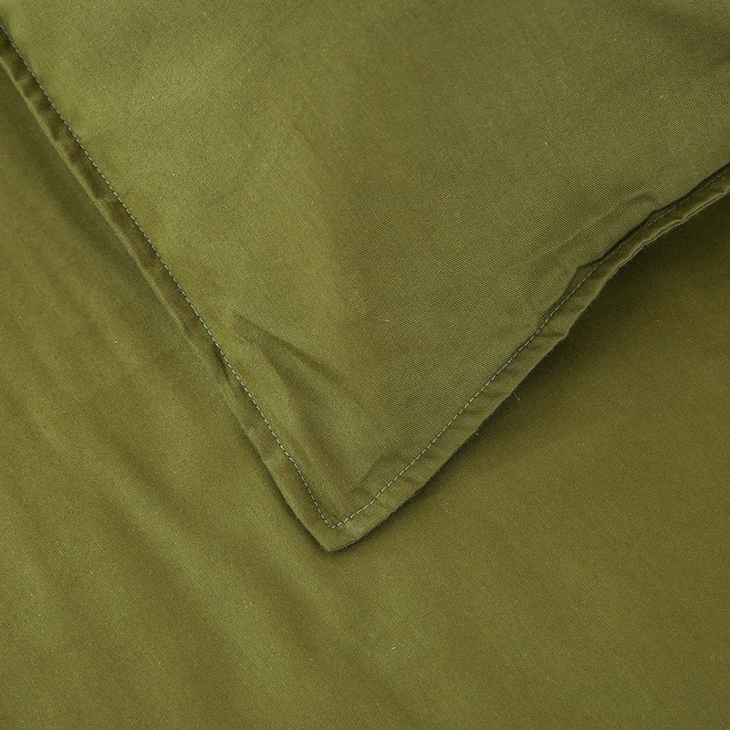 全棉纯棉学生军训宿舍床上三件套军绿色被褥被子套床单人一整套装