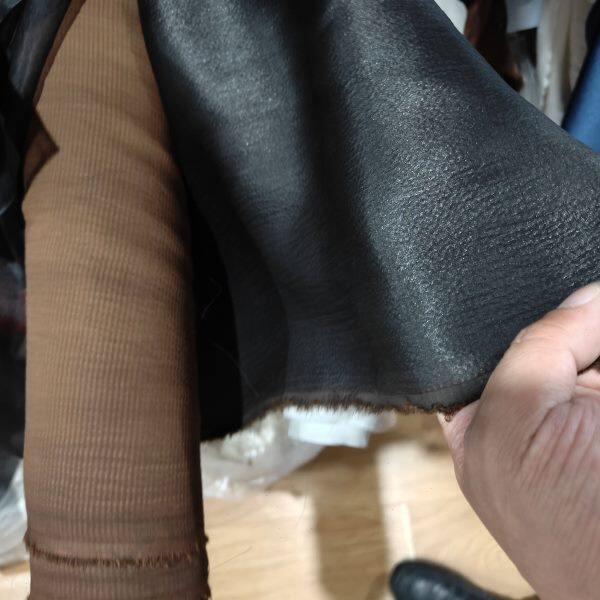 咖色珍珠缎老料 顺德香云纱过泥丝绸 30姆米重磅真丝夏季面料宝黑