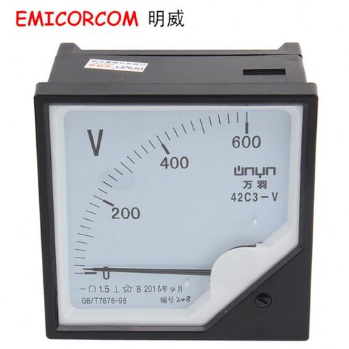 42C3 600V 直流电压表 指针式 直流电压表 42C3-V 600V