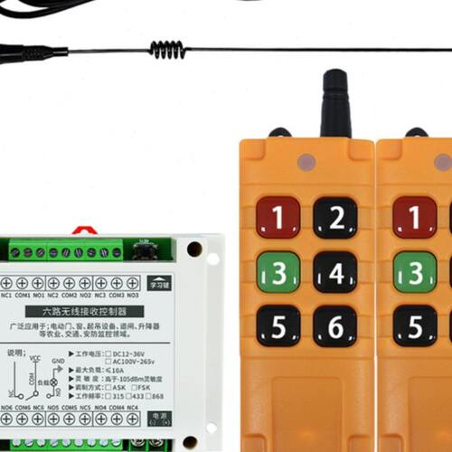12V 220V6路农场 配电箱 电机水泵电源箱灯具开关+AK-GK06T-6键