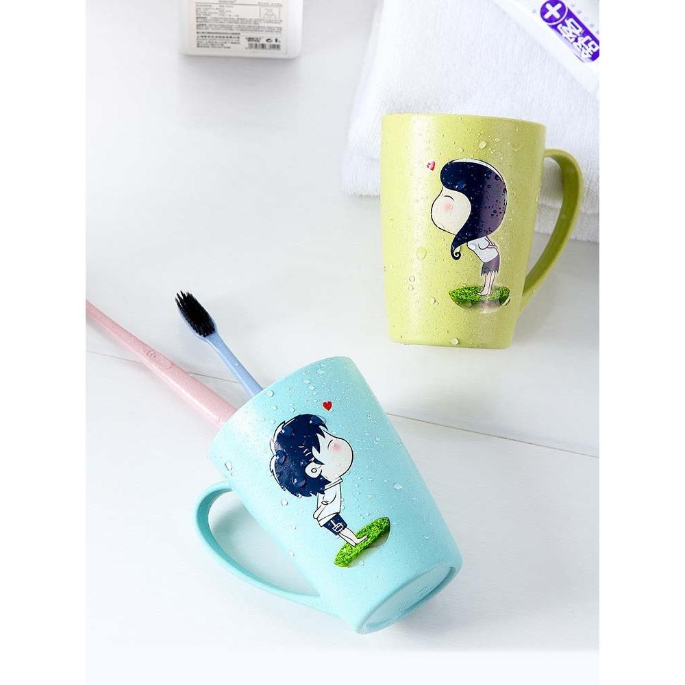 情，侣漱口，旅行水杯杯谷物纤维塑料无品牌/牙刷杯牙刷杯，洗脸