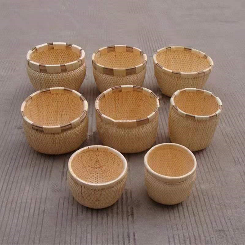 纯手工柳条笆斗米斗芭斗民间工艺柳编家用枊筐枊匾栲栳W 竹筐 竹