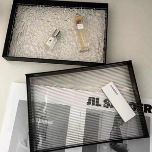 轻奢亚克力杯子收纳托盘民宿酒店浴室卫生间洗手台香薰收纳置物架